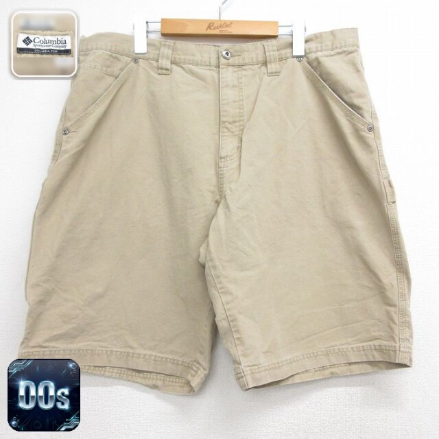 【20%OFF】コロンビア 00s ショートペインターパンツ ベージュ 実寸W38 | 古着