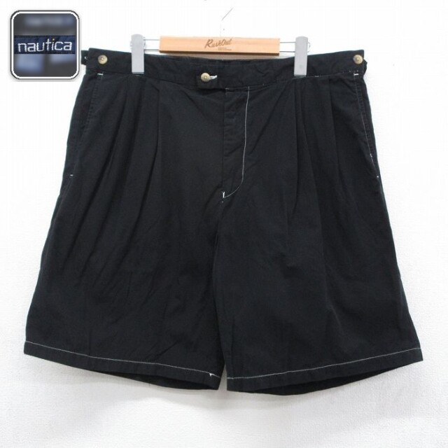 【20%OFF】ノーティカ 90s ショートパンツ ブラック 実寸W38 | 古着