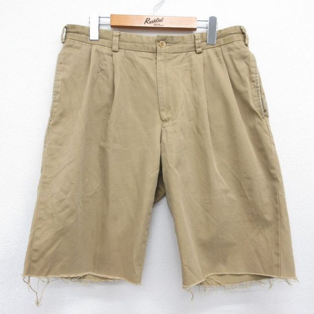 90s ショートパンツ ベージュ 実寸W34 | 古着