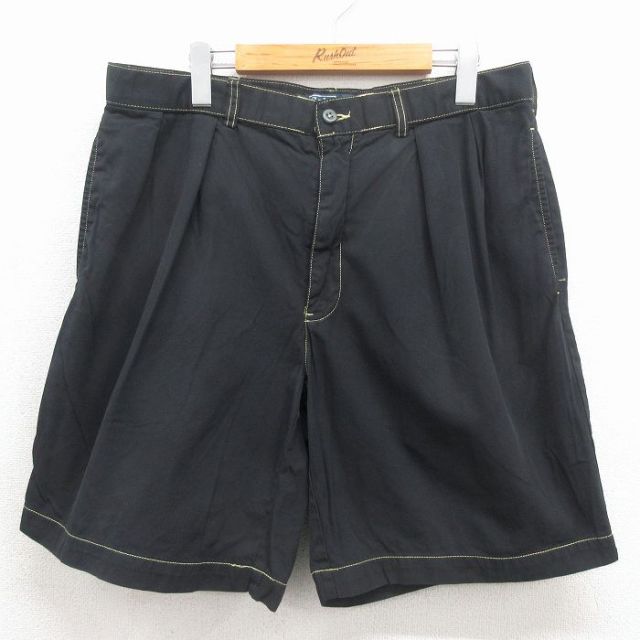 ラルフローレン ショートパンツ ワンポイントロゴ ブラック 実寸W34 | 古着