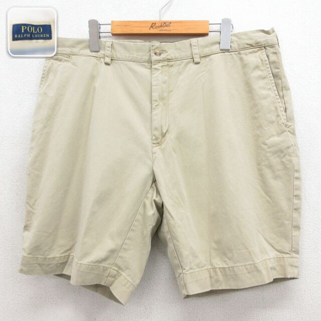 ラルフローレン ショートチノパンツ ベージュ 実寸W38 | 古着