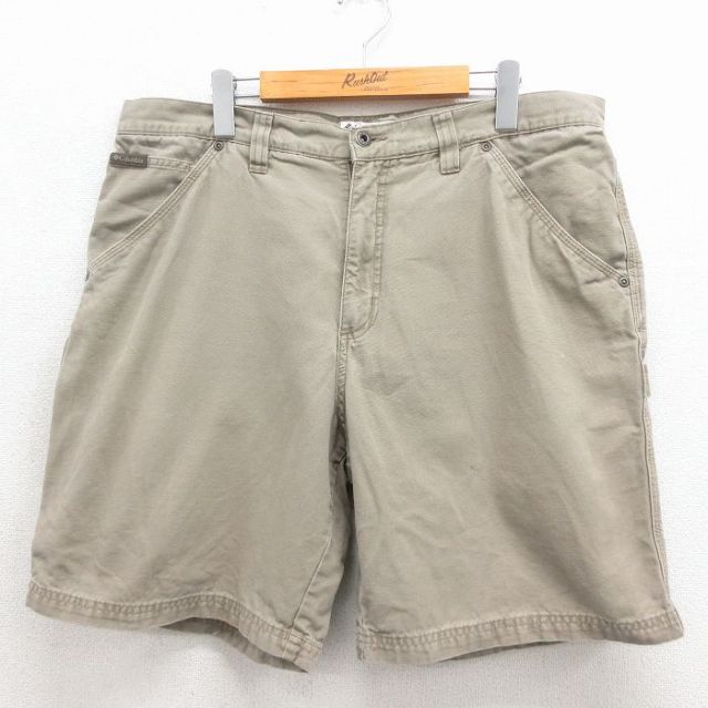 コロンビア ショートペインターパンツ ベージュ 実寸W35 | 古着