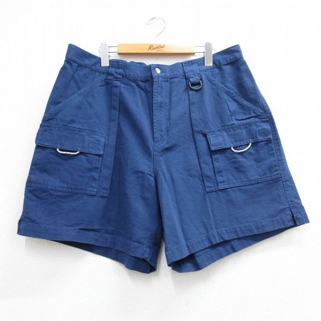 コロンビア PFG ショートパンツ ネイビー 実寸W39 | 古着