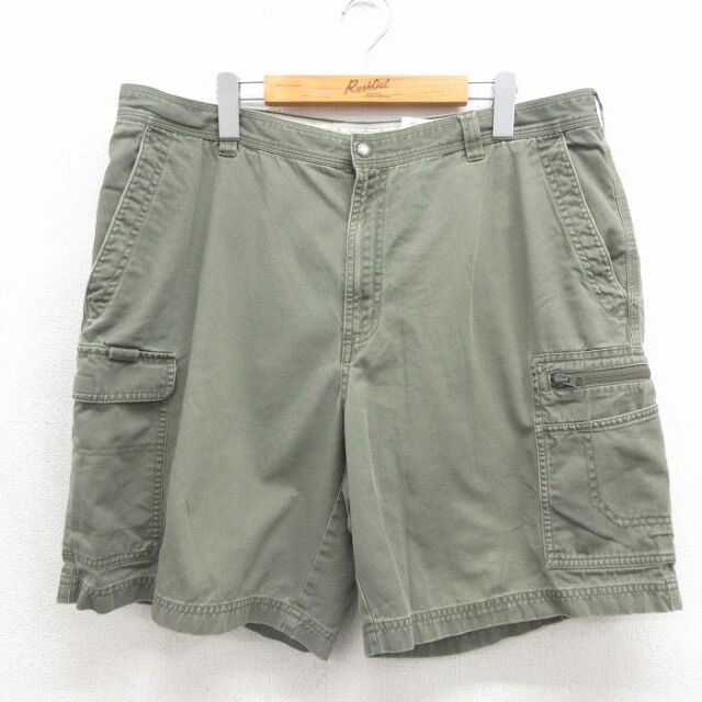 コロンビア ショートカーゴパンツ カーキ 実寸W38 | 古着