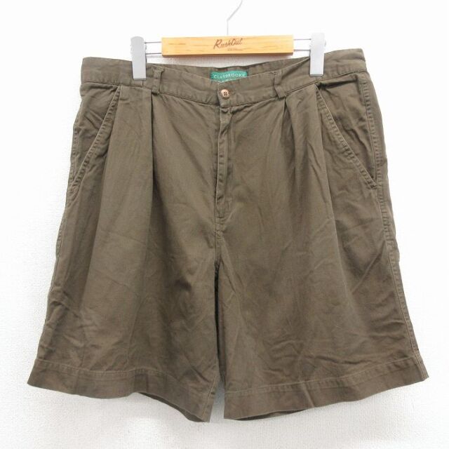 実寸W36 00s ショートパンツ ブラウン | 古着