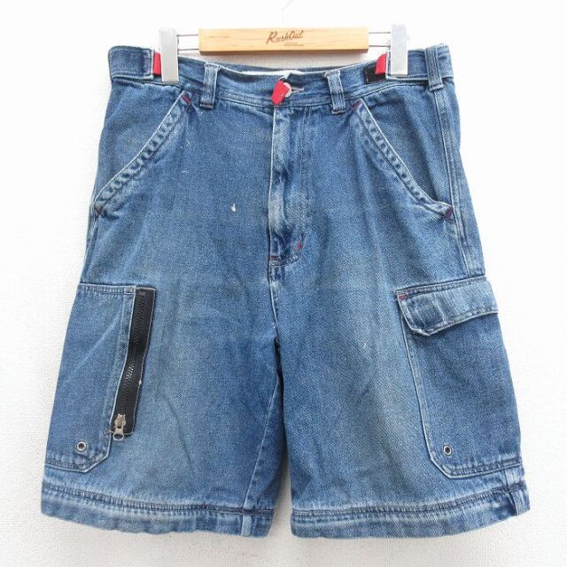 アリゾナジーンズ ショートカーゴパンツ ネイビー 実寸W33 | 古着
