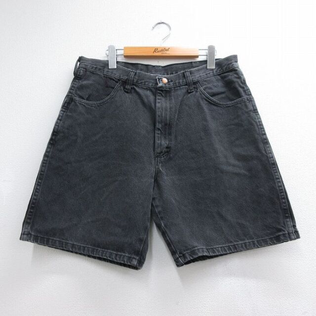 実寸W36 ショートパンツ ブラック | 古着