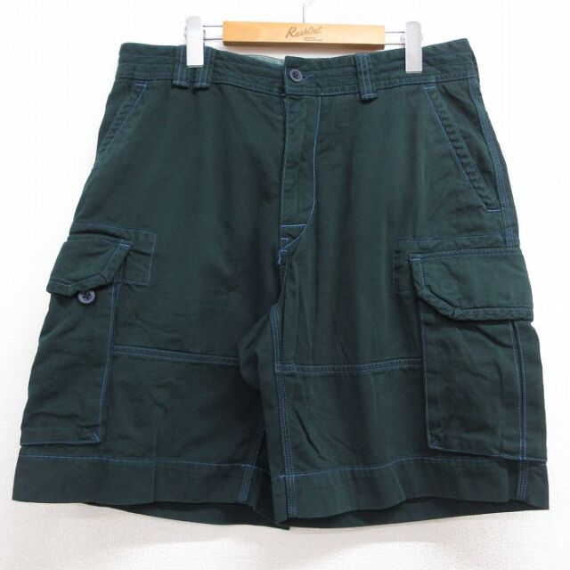 ラルフローレン ショートカーゴチノパンツ グリーン 実寸W34 | 古着