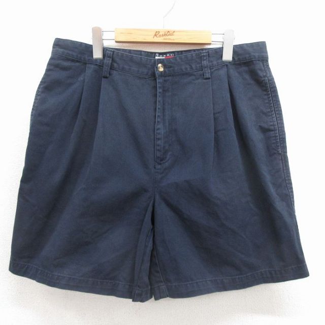 トミーヒルフィガー 00s ショートパンツ ネイビー 実寸W36 | 古着