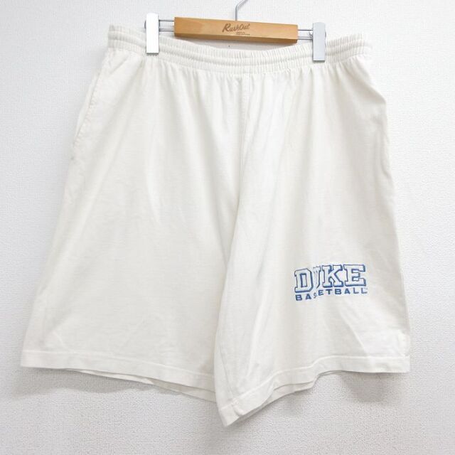 アディダス 90s ショートパンツ DUKE ホワイト 実寸W37 | 古着