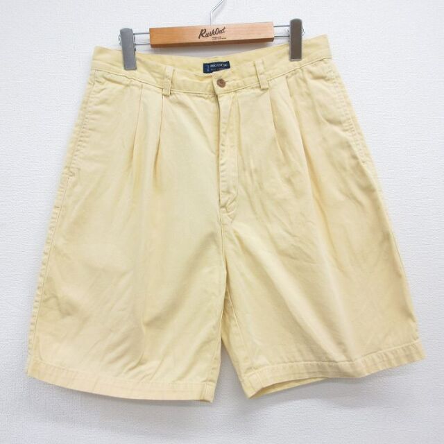 ラルフローレン 80s ショートパンツ イエロー 実寸W30 | 古着