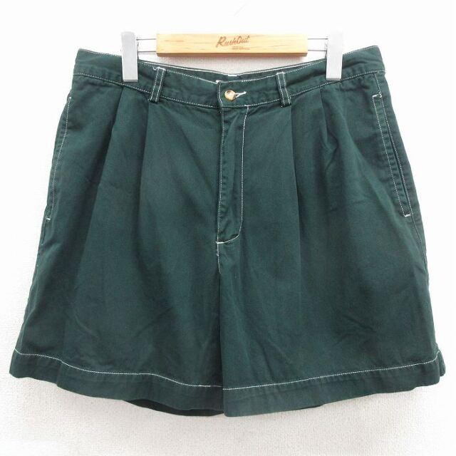 オールドネイビー 00s ショートパンツ グリーン 実寸W33 | 古着