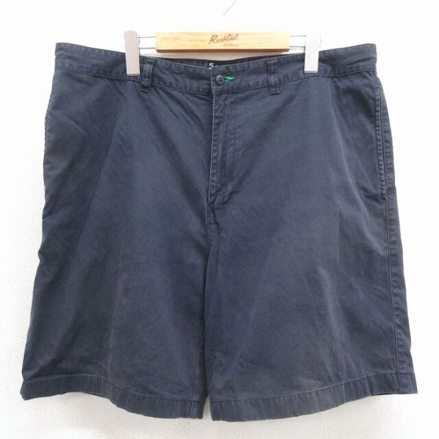 トミーヒルフィガー 00s ショートパンツ ワンポイントロゴ ネイビー 実寸W38 | 古着