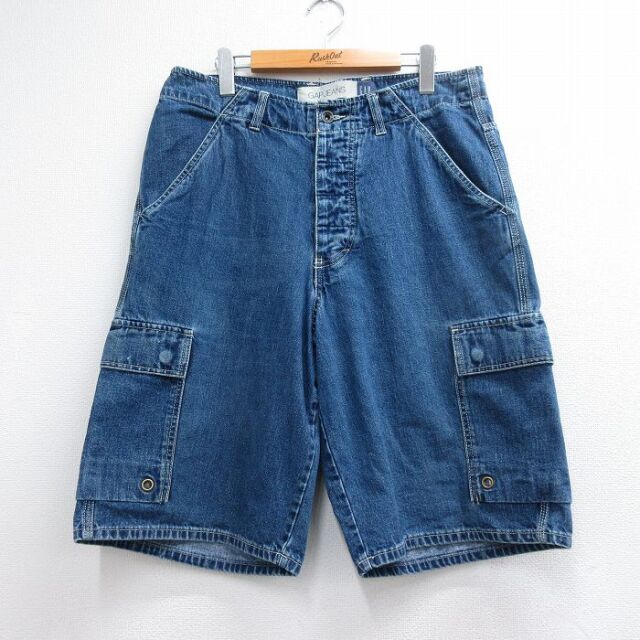 ギャップ 00s ショートカーゴパンツ ネイビー 実寸W34 | 古着