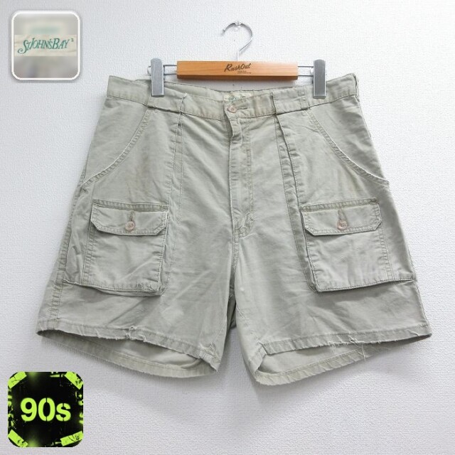 セントジョンズベイ 90s ショートブッシュパンツ ベージュ W34 | 古着