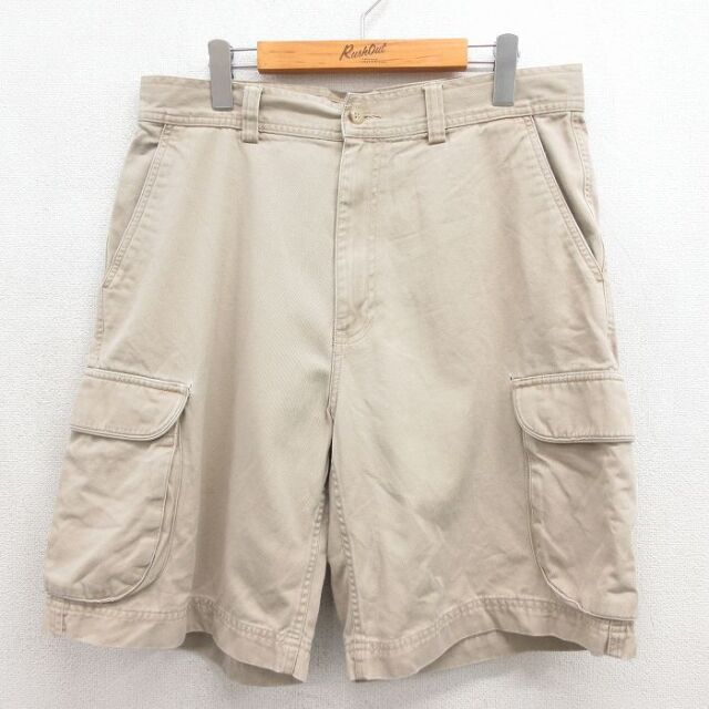 ラルフローレン 90s ショートカーゴチノパンツ ベージュ 実寸W33 | 古着