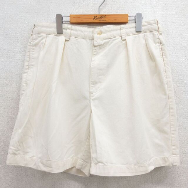 ラルフローレン 90s ショートパンツ ベージュ 実寸W36 | 古着