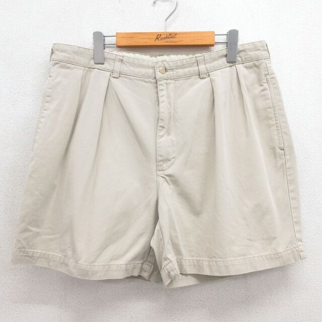 ラルフローレン 90s ショートチノパンツ ANDREW ベージュ 実寸W36 | 古着