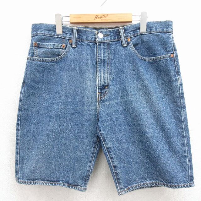 リーバイス505 ショートパンツ ネイビー 実寸W36 | 古着
