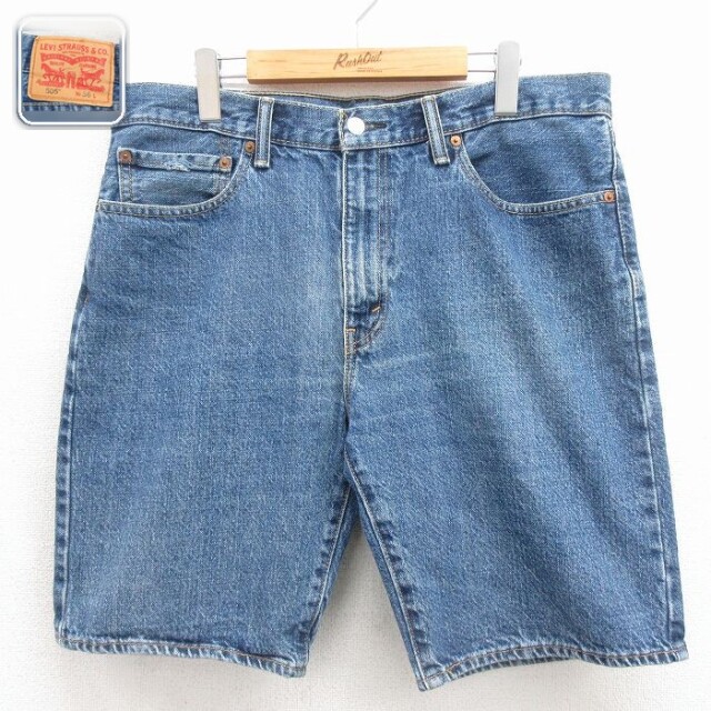 リーバイス505 ショートパンツ ネイビー 実寸W36 | 古着