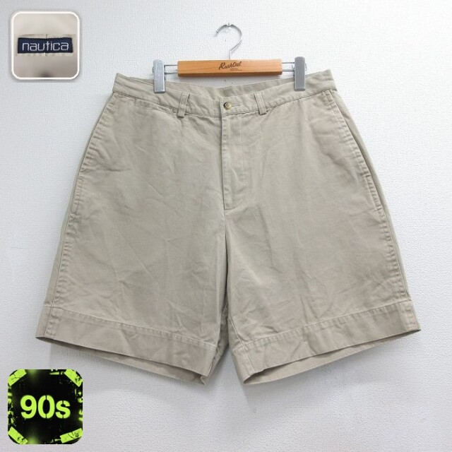 ノーティカ 90s ショートパンツ ベージュ 実寸W33 | 古着