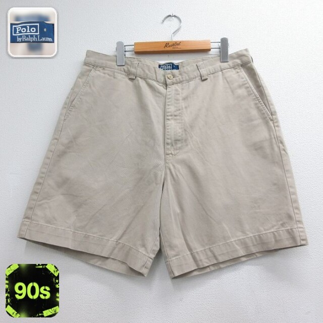 ラルフローレン 90s ショートチノパンツ PHILIP ベージュ 実寸W36 | 古着