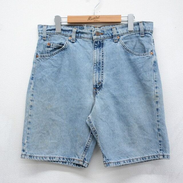 リーバイス505 90s ショートパンツ ネイビー 実寸W34 | 古着