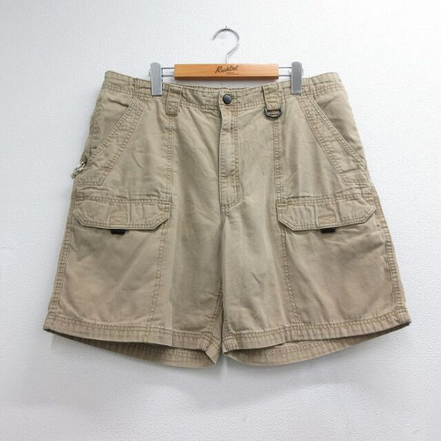 ショート ブッシュパンツ ベージュ 実寸W38 | 古着