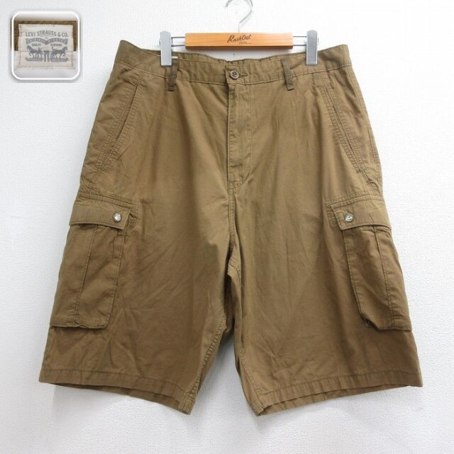 リーバイス ショートカーゴパンツ ブラウン 実寸W35 | 古着