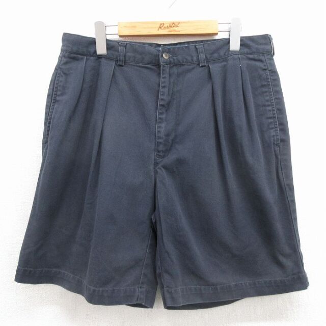 ラルフローレン 90s ショートチノパンツ TYLER ブラック 実寸W34 | 古着
