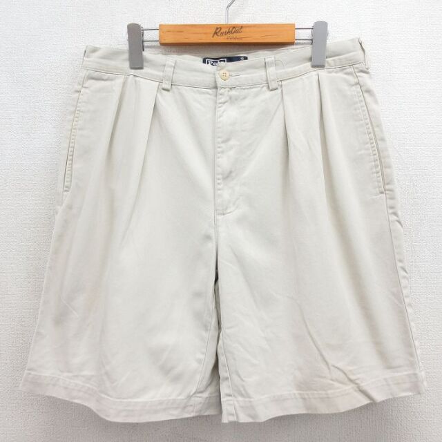ラルフローレン 90s ショートチノパンツ TYLER ベージュ 実寸W32 | 古着