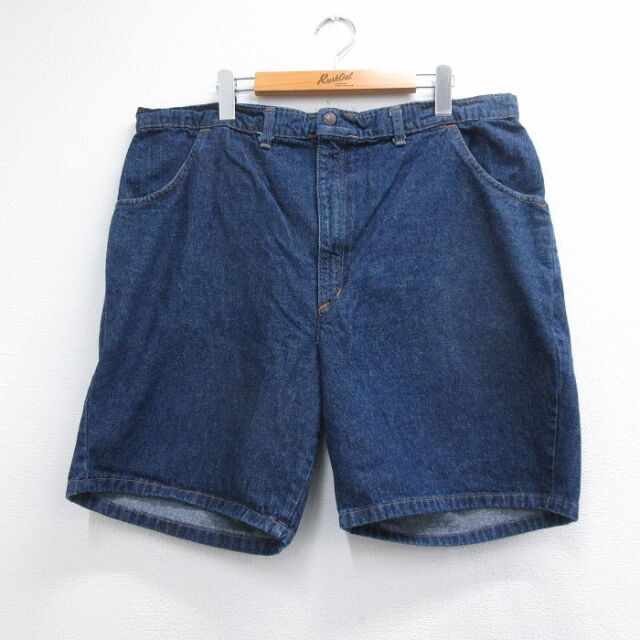 実寸W38 ショートパンツ ネイビーデニム | 古着
