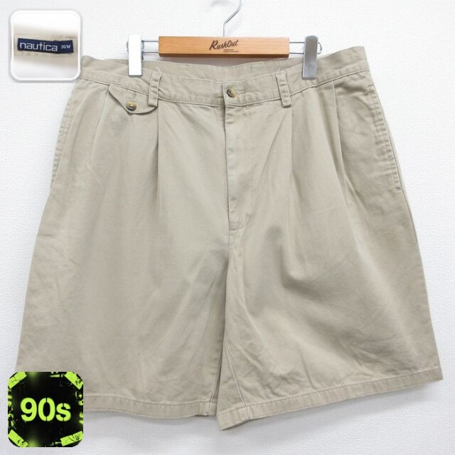 ノーティカ 90s ショートパンツ ベージュ 実寸W36 | 古着