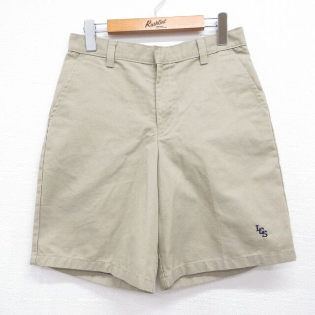 実寸W29 ショートワークパンツ ベージュ メンズ | 古着