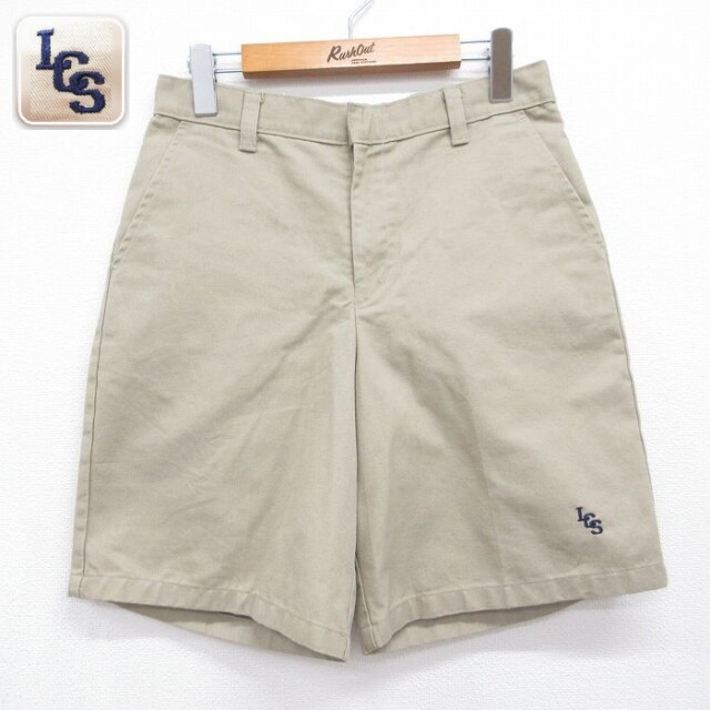 実寸W29 ショートワークパンツ ベージュ メンズ | 古着