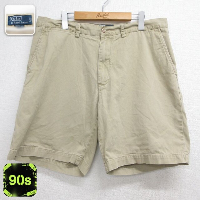ラルフローレン 90s ショートチノパンツ PROSPECT ベージュ 実寸W36 | 古着