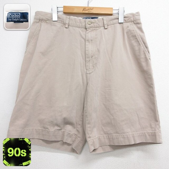ラルフローレン 90s ショートチノパンツ PROSPECT ベージュ 実寸W34 | 古着