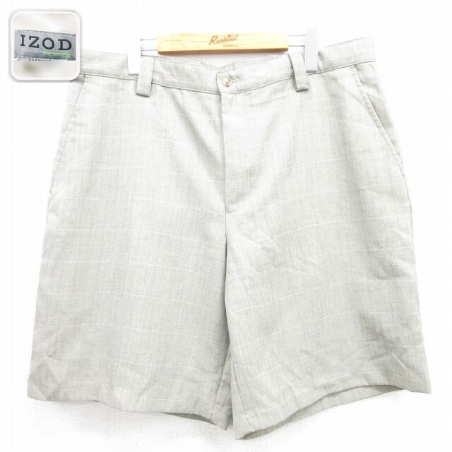 実寸W37 ショートパンツ チェック ベージュ | 古着