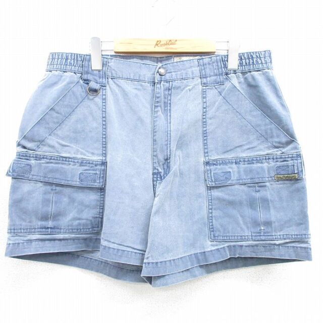 実寸W36 ショートパンツ ネイビー | 古着