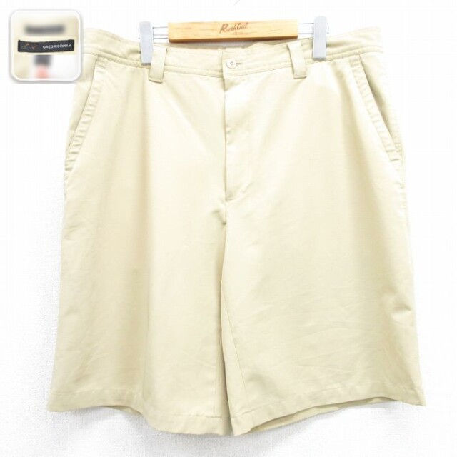 グレッグノーマン ショートパンツ ベージュ 実寸W37 | 古着