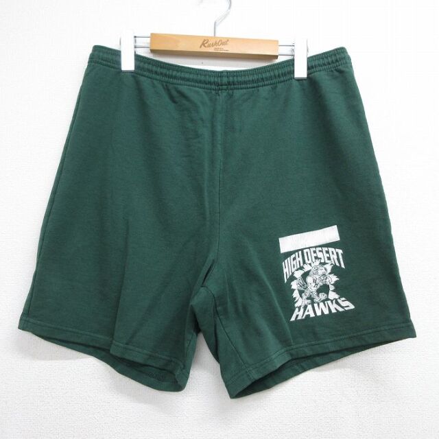 オークス 90s ショートパンツ グリーン 実寸W34 | 古着