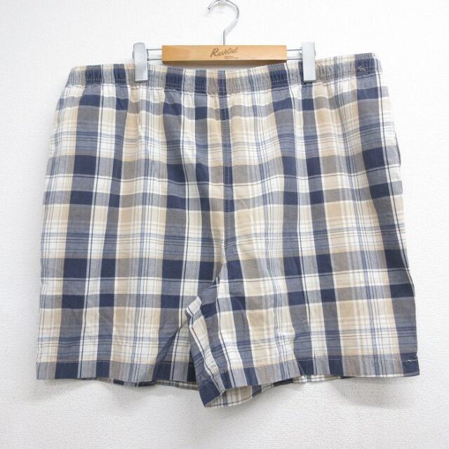 ピューリタン 00s ショートパンツ チェック ネイビー 実寸W39 | 古着