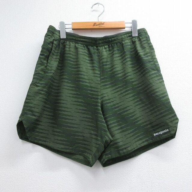 W34★古着 パタゴニア patagonia ショート ナイントレイルズ パンツ ショーツ メンズ カーキ【spe】 26jul10