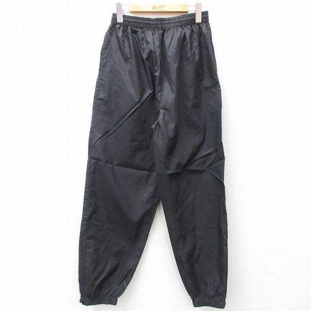 【50%OFF】W28★古着 スポルディング ナイロン パンツ メンズ 90年代 90s 黒 ブラック 25feb27 中古 ボトムス ロング
