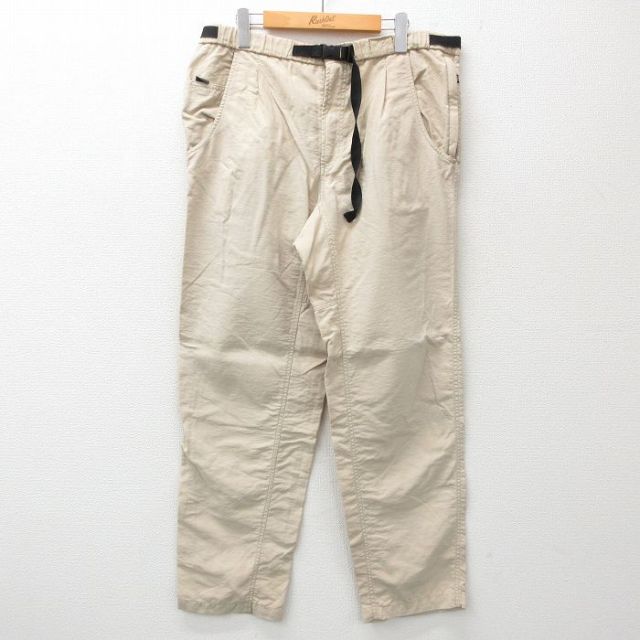 【50%OFF】W37★古着 コロンビア COLUMBIA ナイロン パンツ メンズ 90年代 90s ベージュ カーキ 25feb27 中古 ボトムス ロング