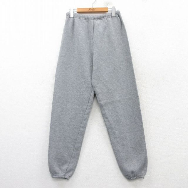 W34★古着 ラッセル スウェット パンツ メンズ 00年代 00s 無地 グレー 霜降り 【spe】 25mar06 中古 ボトムス ロング