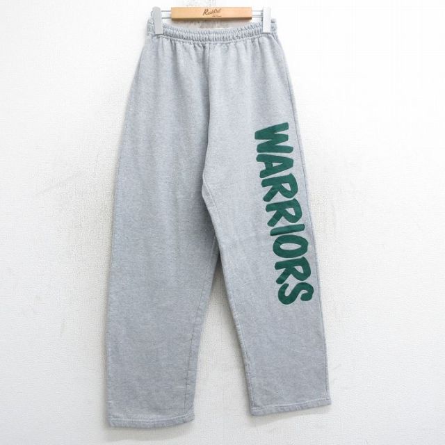 W32★古着 スウェット パンツ メンズ 00年代 00s ウォリアーズ グレー 霜降り 25apr17 中古 ボトムス ロング