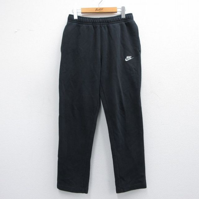 【20%OFF】W32★古着 ナイキ NIKE スウェット パンツ メンズ ワンポイントロゴ 黒 ブラック 25apr25 中古 ボトムス ロング