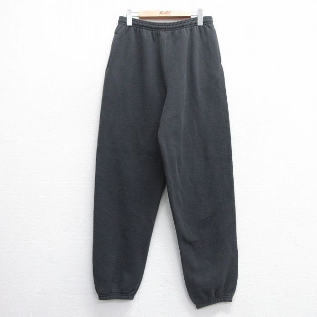 W35★古着 ヘインズ Hanes スウェット パンツ メンズ 00年代 00s 無地 黒 ブラック 25may09 中古 ボトムス ロング