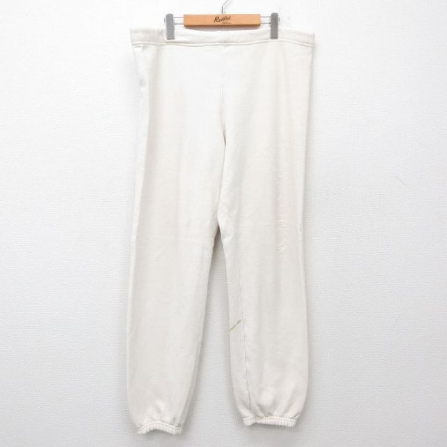 ヘインズ 90s スウェットパンツ ボストン 生成り ベージュ W32 | 古着
